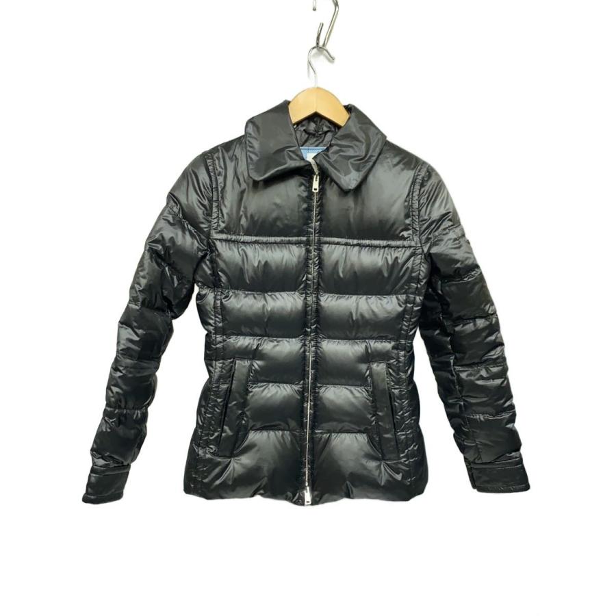 PRADA◇22AW/ダウンジャケット/40/ナイロン/BLK/290796 R212 11HU