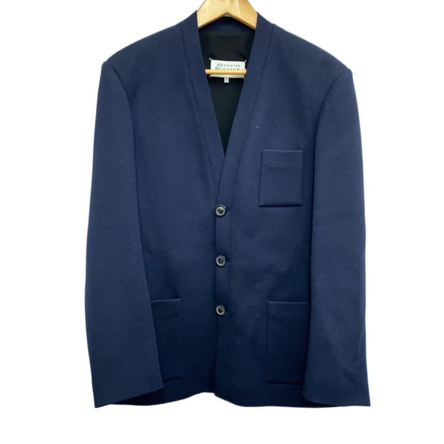 Maison Margiela ネイビー テーラードジャケット 44 Maison Margiela◇22AW/Milano Stitch Jacket/44/ウール/NVY/S50BN0504