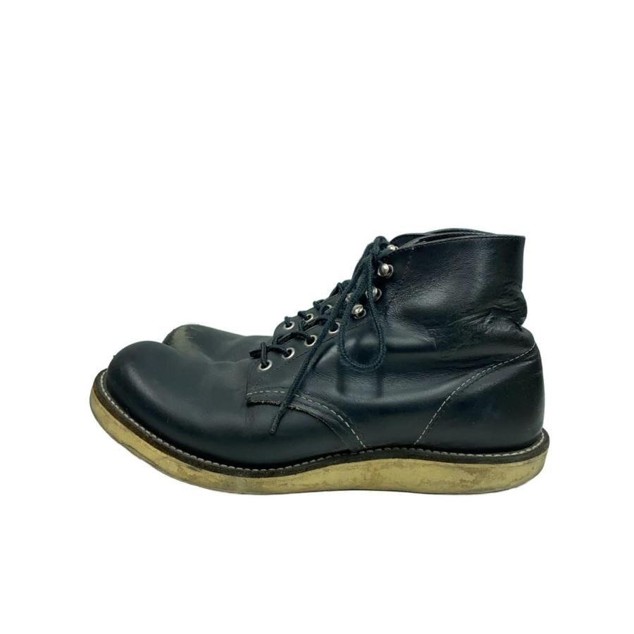 RED WING◇6-inch Classic Round/レースアップブーツ/26.5cm/BLK