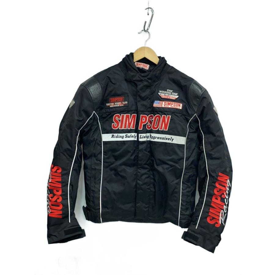 SIMPSON◇バイクジャケット/スポーツウェアー/3L/BLK : セカンド