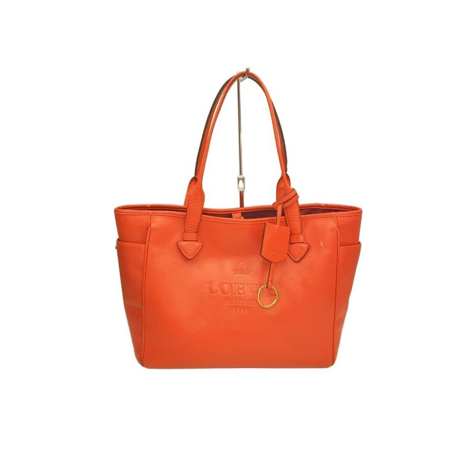 スズ ✨ロエベ　LOEWE ヘリテージ　トートバッグ LOEWE◇ヘリテージ/トートバッグ/レザー/RED : セカンドストリート