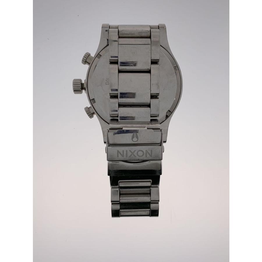 NIXON◇51-30 Chrono/クォーツ腕時計/アナログ/ステンレス/WHT/SLV/SS 
