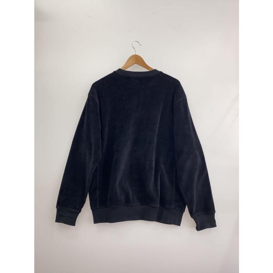 Carhartt◇UNITED SCRIPT SWEAT/スウェット/M/ベロア/BLK/無地