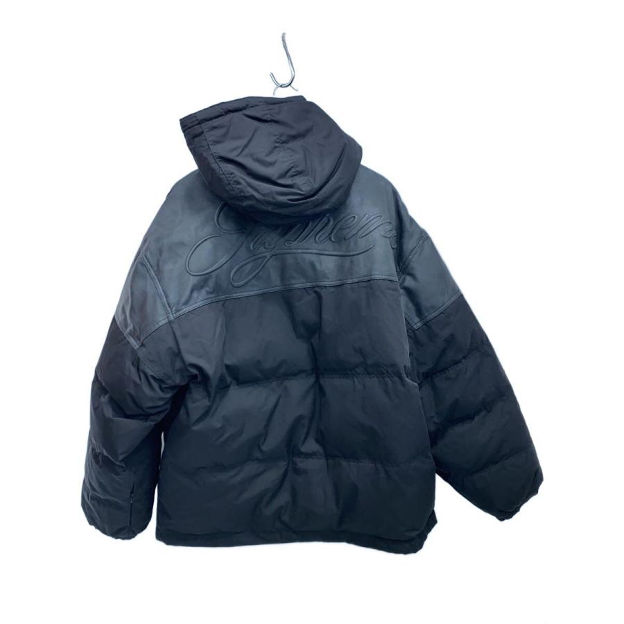 Supreme◇Leather Yoke Puffer Jacket/ダウンジャケット/XL