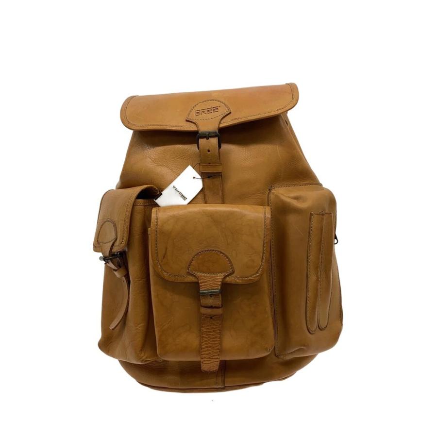 【美品】BREE ヌメ革 レザー本革 リュックバッグ BREE◇ヌメ革/リュック/牛革/CML : セカンドストリートYahoo!店 - 通販