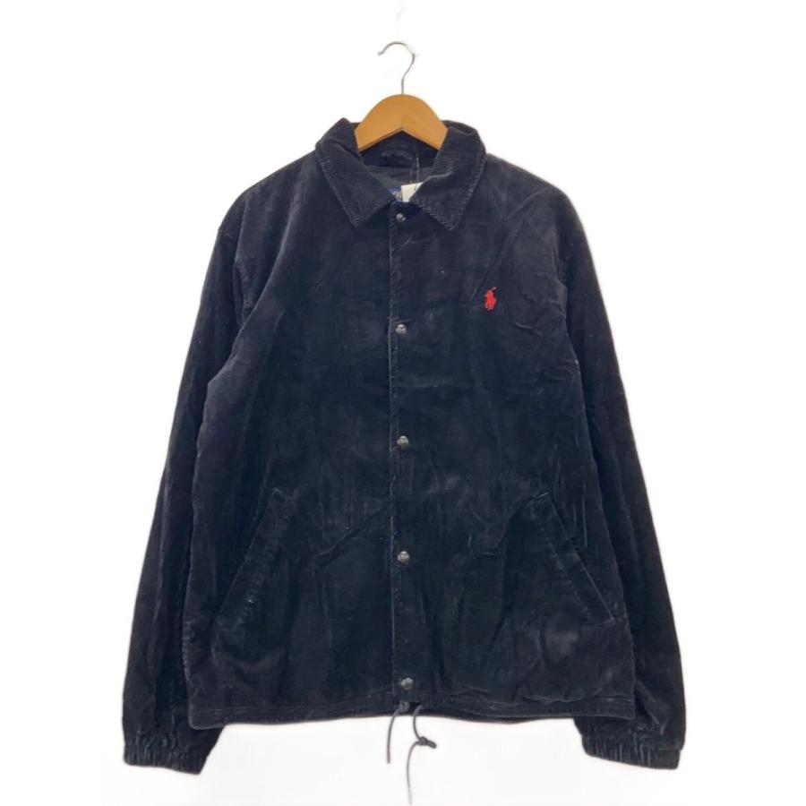POLO RALPH LAUREN◇コーチジャケット/M/コットン/BLK/無地