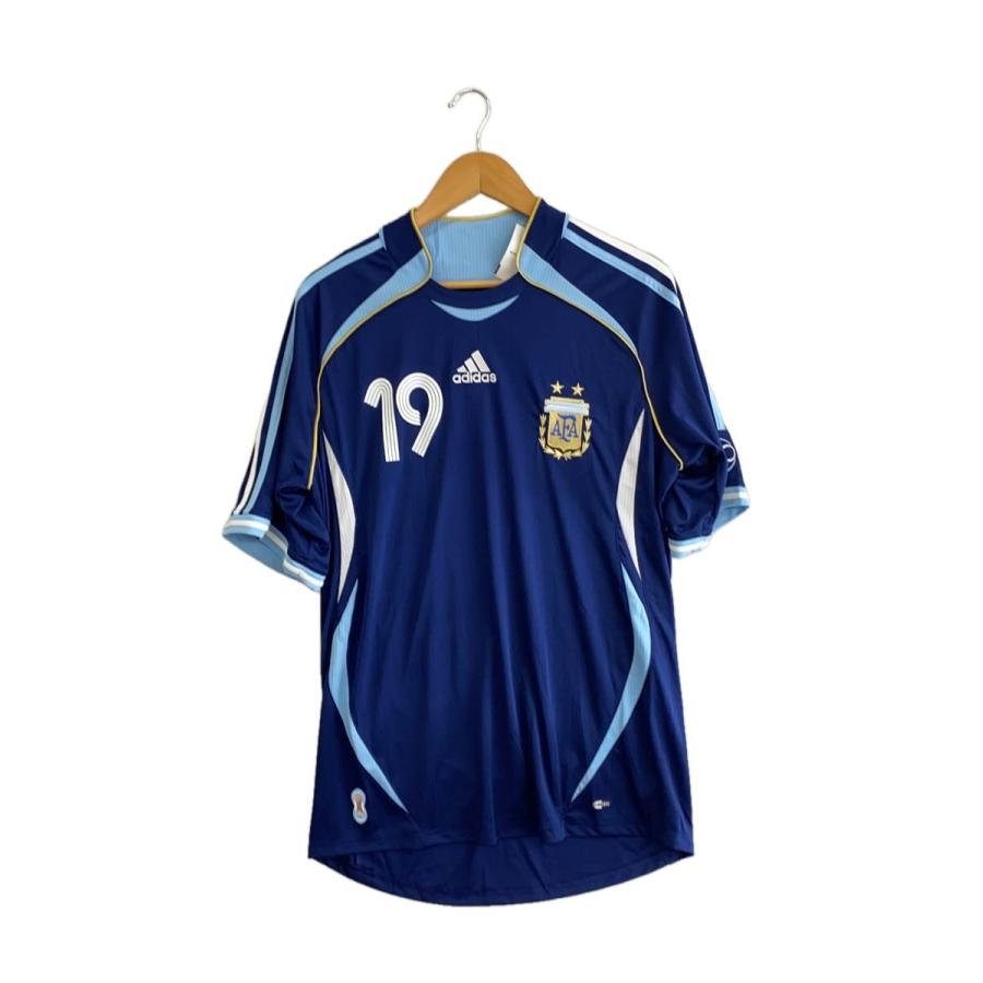  アルゼンチン代表 ユニフォーム XS adidas◇アルゼンチン代表 AWAYユニフォーム #19 MESSI/Tシャツ/XL