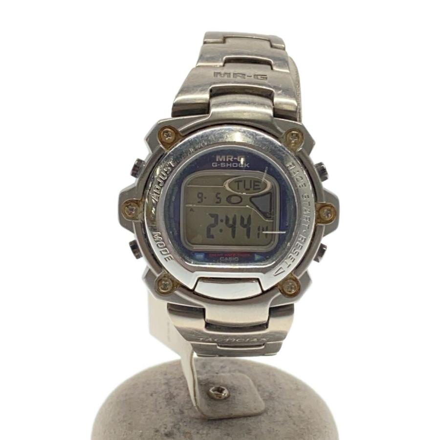 CASIO◇クォーツ腕時計・G-SHOCK/デジタル/チタン/GRY/SLV