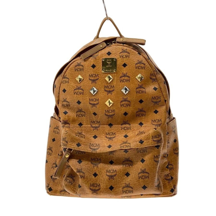 MCM◇リュック/レザー/CML/総柄 : セカンドストリートYahoo!店 - 通販