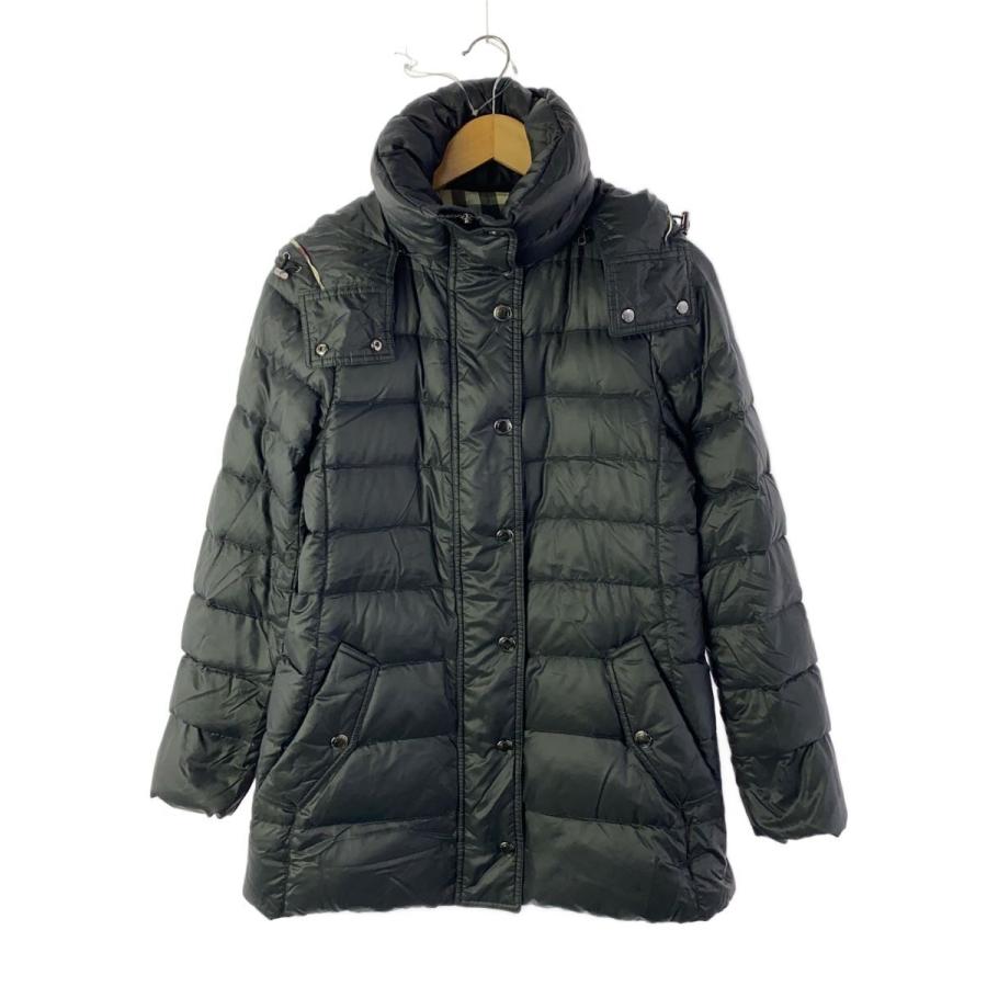 バーバリーロンドン ダウンコート　ロング　ダウンジャケット BURBERRY LONDON◇ロングダウンジャケット/42/ナイロン/BLK/B1C10-853
