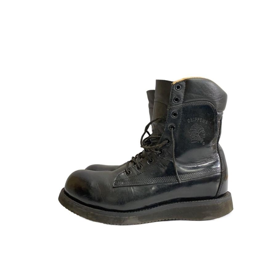 CHIPPEWA◇レースアップブーツ/--/BLK/F2413-05// : セカンド