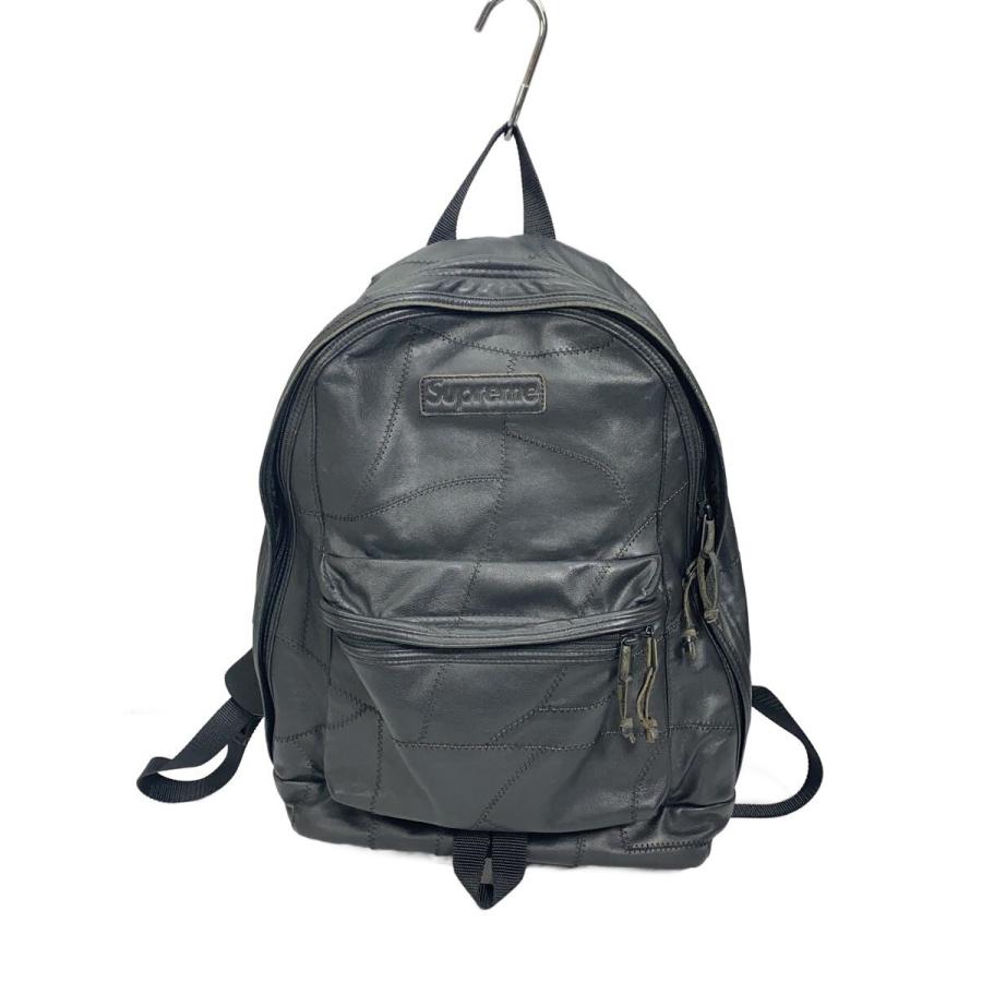 Supreme◇Patchwork Leather Backpack/リュック/レザー/BLK : セカンド