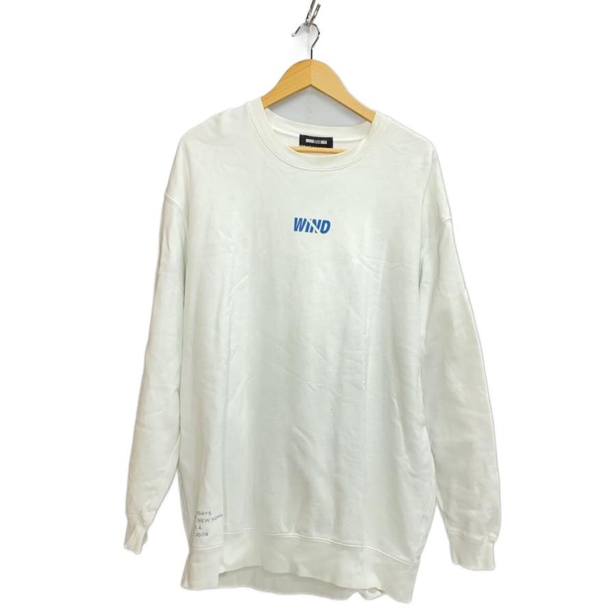 WIND AND SEA◇スウェット/XL/コットン/WHT/無地/WDS-SAT-21A-01 