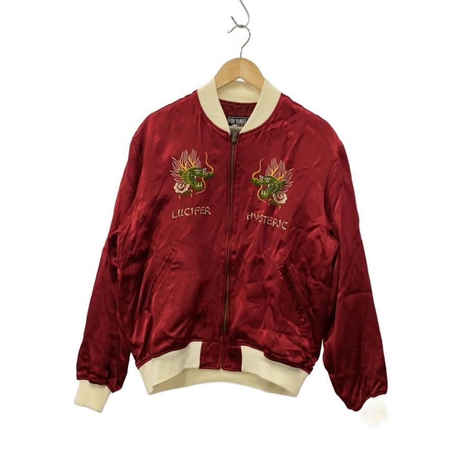 HYSTERIC GLAMOUR◇スカジャン/L/レーヨン/RED/02253AB07// : セカンド
