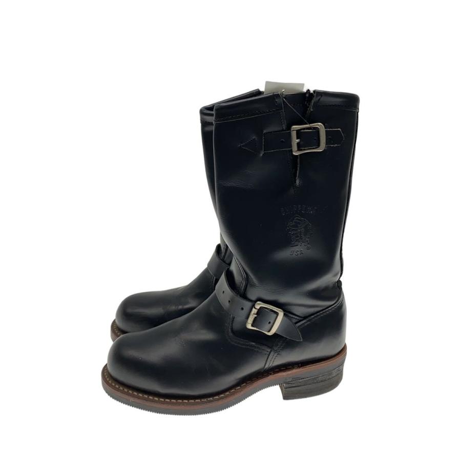 Chippewa ショートエンジニアブーツ 黒 レザー CHIPPEWA◇エンジニアブーツ/US6/BLK/レザー/99953// : セカンド