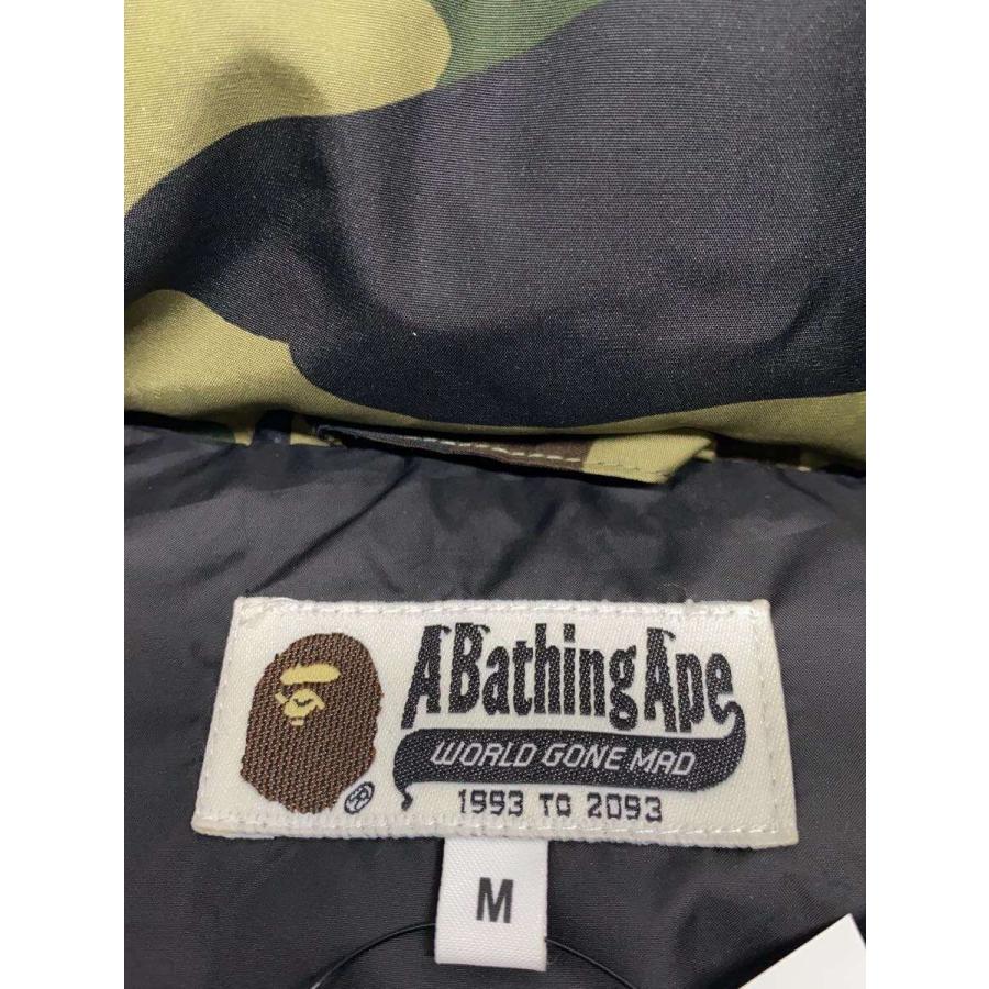 A BATHING APE◇ダウンベスト/M/ポリエステル/KHK/カモフラ