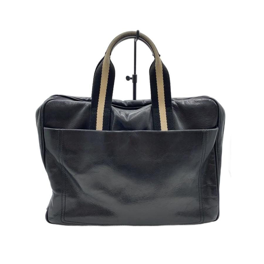 BALLY◇バッグ/レザー/BLK/無地 BALLY◇ショルダーバッグ/レザー/BLK 
