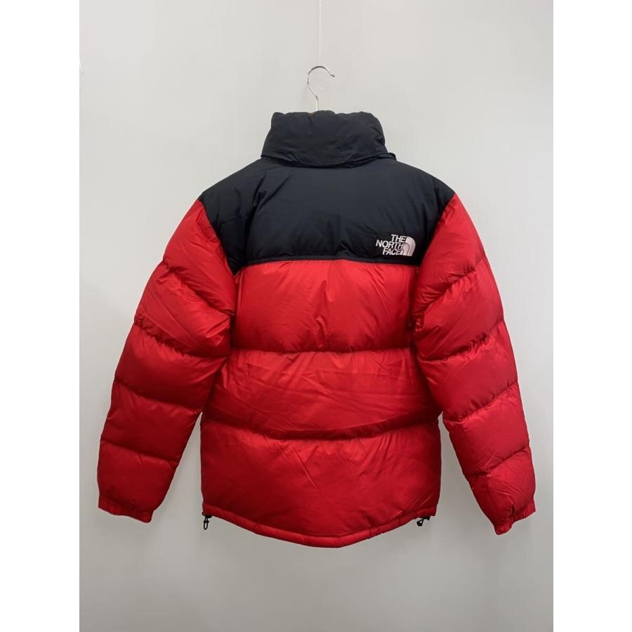 THE NORTH FACE◇NUPTSE JACKET_ヌプシジャケット/M/ナイロン/RED/無地 