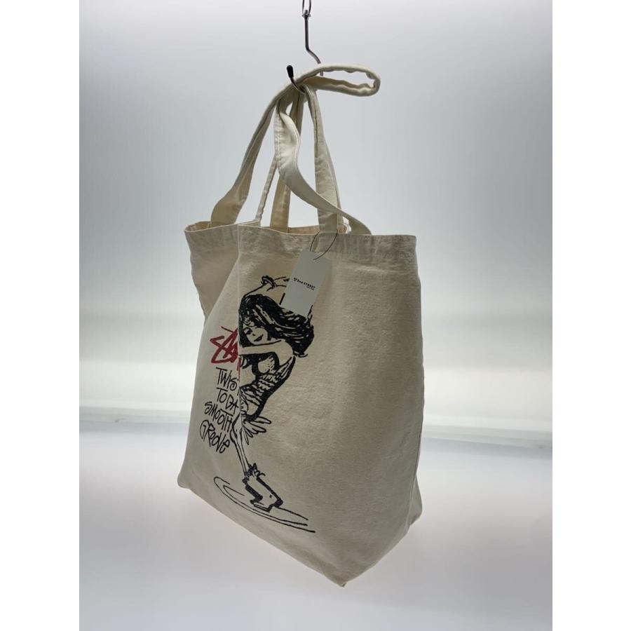 STUSSY◇ツイストガール/キャンバスアート/2WAY/トートバッグ/コットン