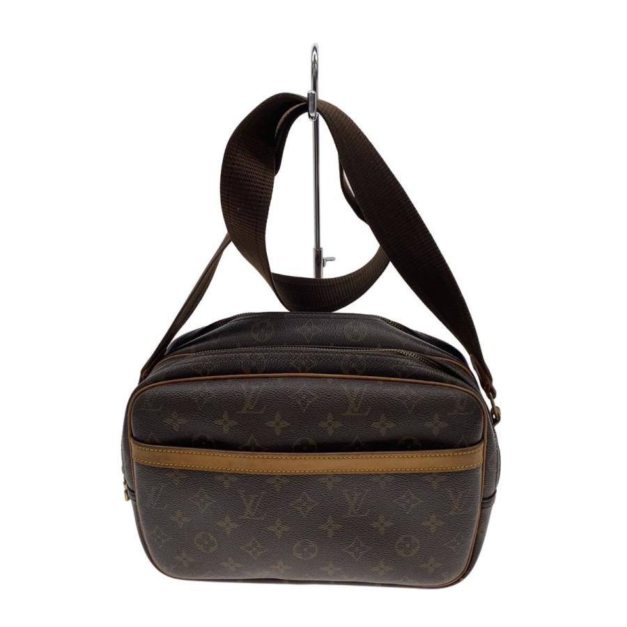 【美品】LOUIS VUITTON ルイヴィトン リポーターPM LOUIS VUITTON◇リポーターPM_モノグラム・キャンバス/PVC/BRW