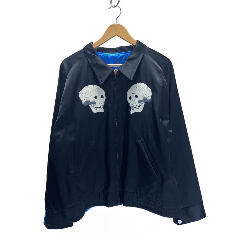 WOLF'S HEAD◇スカジャン/42/--/BLK&BLU : セカンドストリートYahoo!店