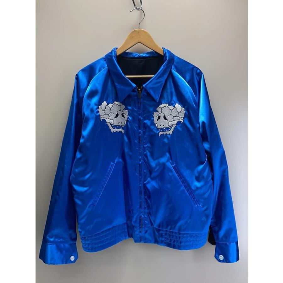 WOLF'S HEAD◇スカジャン/42/--/BLK&BLU : セカンドストリートYahoo!店