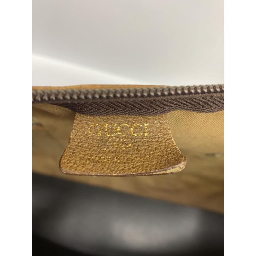 GUCCI PLUS◇シェリーライン/ボストンバッグ/PVC/GRY/角擦れ有
