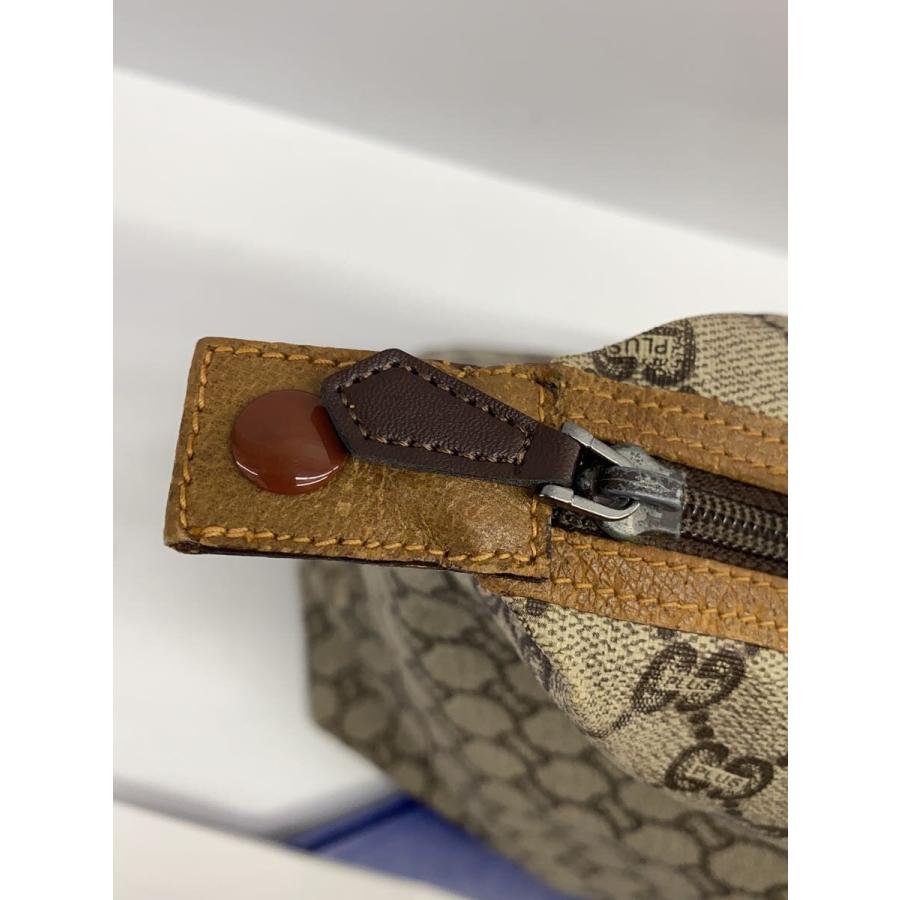 GUCCI PLUS◇シェリーライン/ボストンバッグ/PVC/GRY/角擦れ有