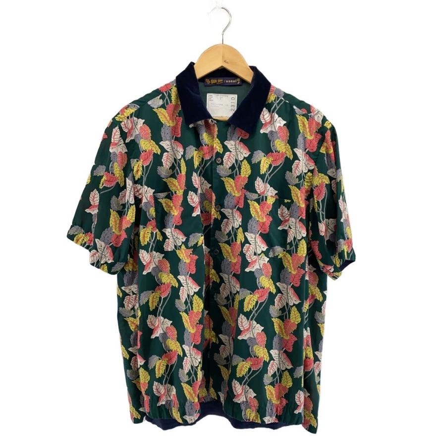 sacai◇アロハシャツ/3/コットン/GRN/花柄/20-02310M : セカンド