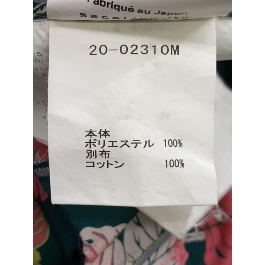 sacai◇20SS/アロハシャツ/3/コットン/GRN/花柄/20-02310M