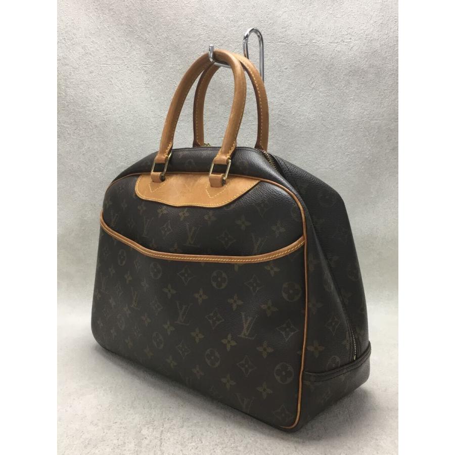 LOUIS VUITTON◇ドーヴィル_モノグラムキャンバス/レザー/BRW/総柄-