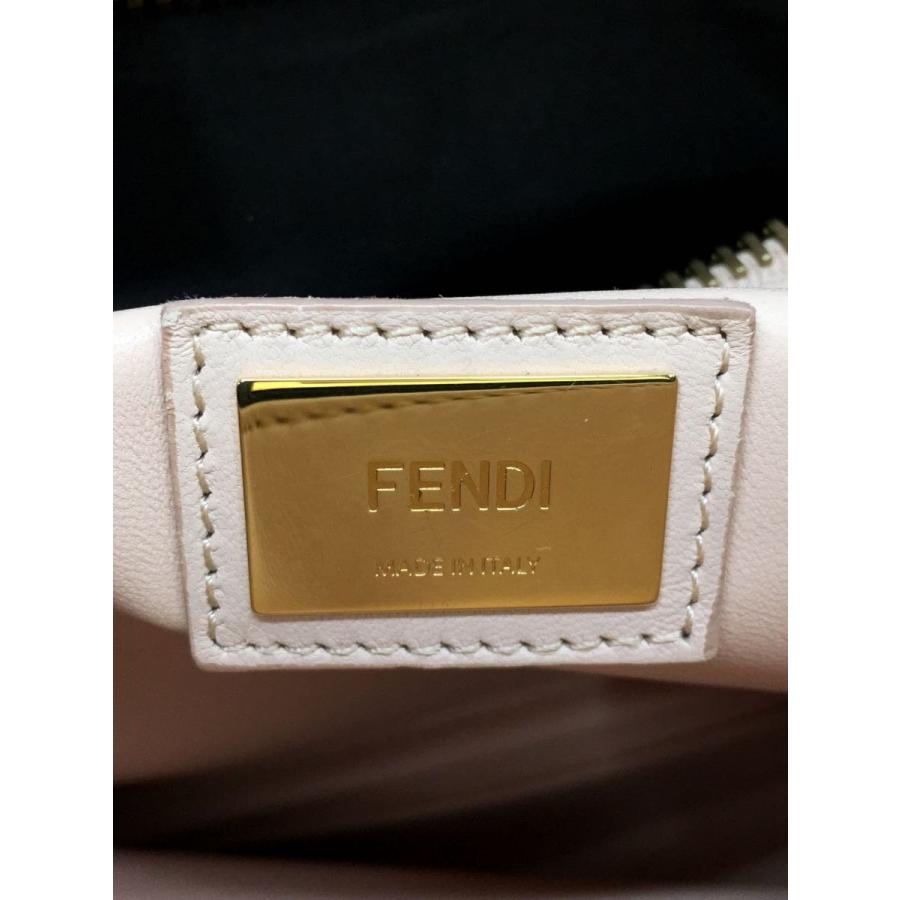 FENDI◇ピーカブー/ハンドバッグ/ネイビー/カバー付き/レザー傷 FENDI◇ピーカブー/ハンドバッグ/ネイビー/カバー付き/レザー傷