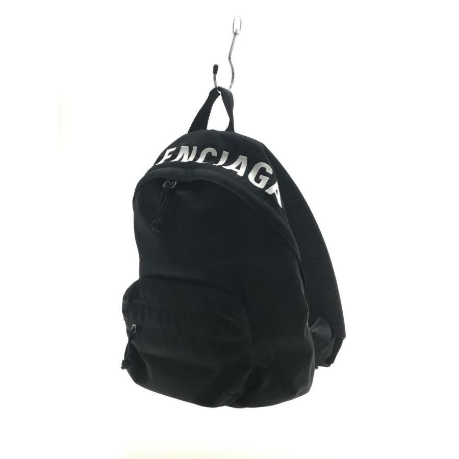 BALENCIAGA◇バックパック/ロゴ/リュック/キャンバス/BLK/565795 BALENCIAGA◇バックパック/ロゴ/リュック/キャンバス/BLK/565795