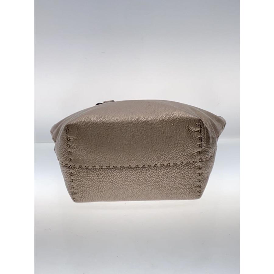FENDI◇FENDI フェンディ セレリア/トートバッグ/レザー/BEG