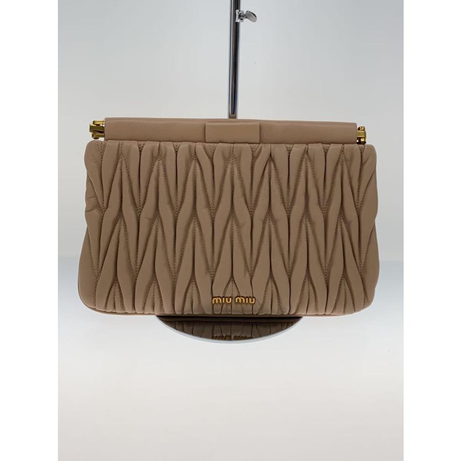 MIU MIU◇MIU ミュウミュウ クラッチバッグ/PNK/マテラッセ クラッチ