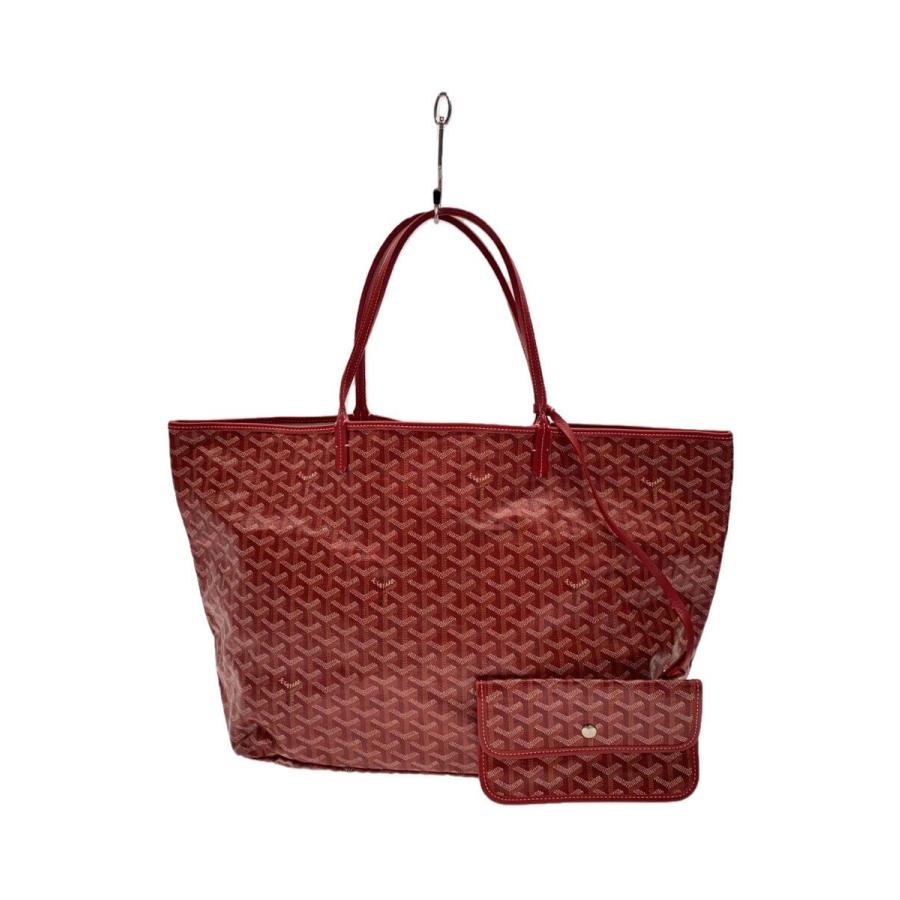 ゴヤール サンルイ GM トートバッグ レッド GOYARD◇サンルイGM/トートバッグ/PVC/RED/赤// : セカンドストリート