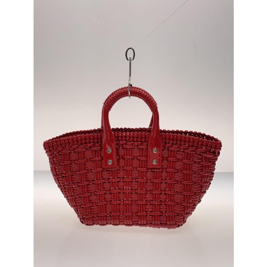 BALENCIAGA◇BISTRO/カゴバッグ/エナメル/レッド/671342 : セカンド 