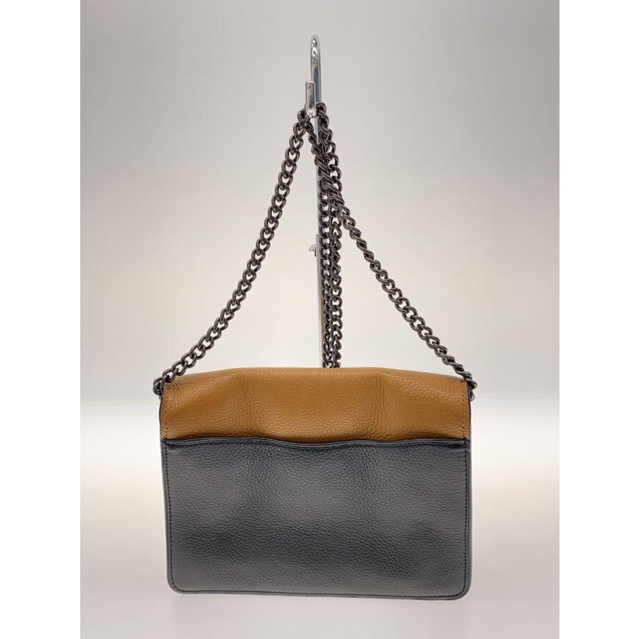 COACH（コーチ）チェーンショルダーバッグ／クラッチ系レザー×ゴールド 