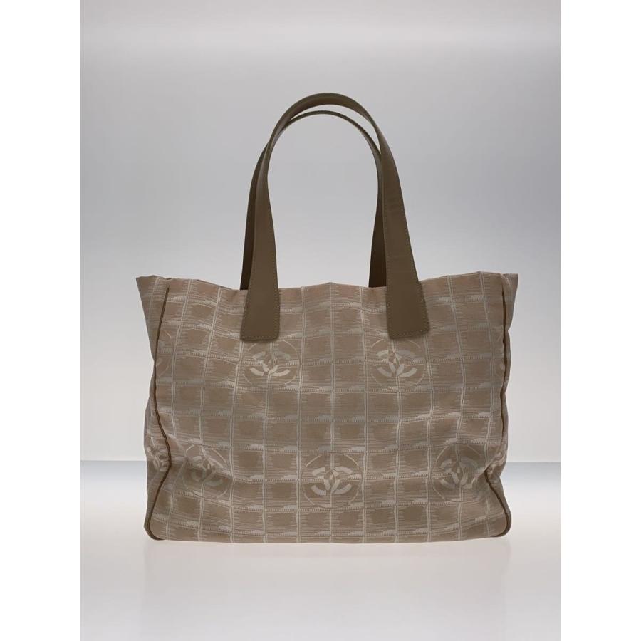CHANEL◆ニュートラベルライン/トートバッグ/キャンバス/BEG/A15991/9265001(2004-2005年製の画像