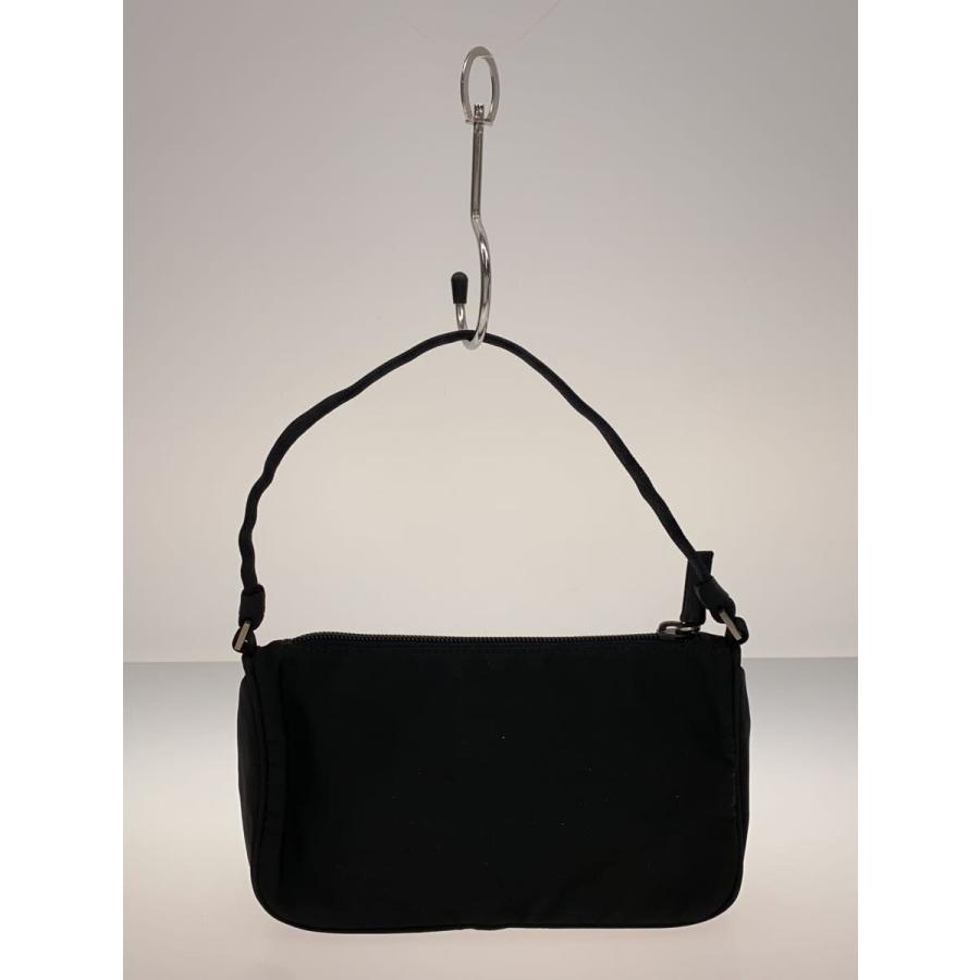 PRADA◇PRADA プラダ ミニアクセサリーポーチ/ナイロン/BLK/無地