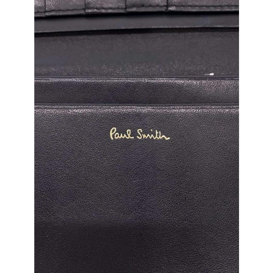 Paul Smith◇長財布/レザー/BLK/無地/メンズ/30PA : セカンド