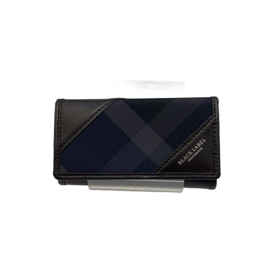 BLACK LABEL CRESTBRIDGE◇キーケース/レザー/BLK/メンズ : セカンド