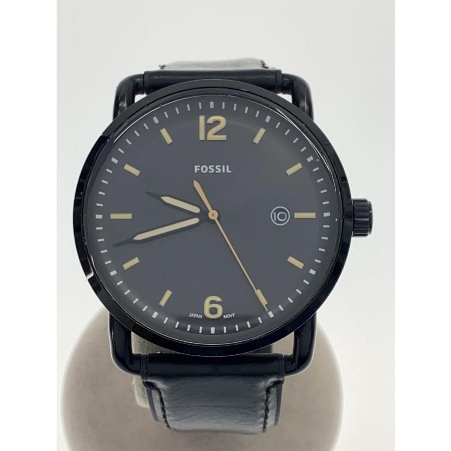 FOSSIL◇クォーツ腕時計/アナログ/BLK/BLK/FS5276 : セカンド 