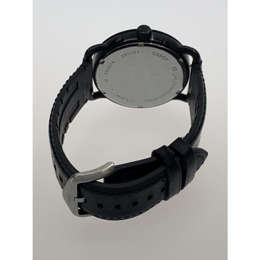 FOSSIL◇クォーツ腕時計/アナログ/BLK/BLK/FS5276 : セカンド 