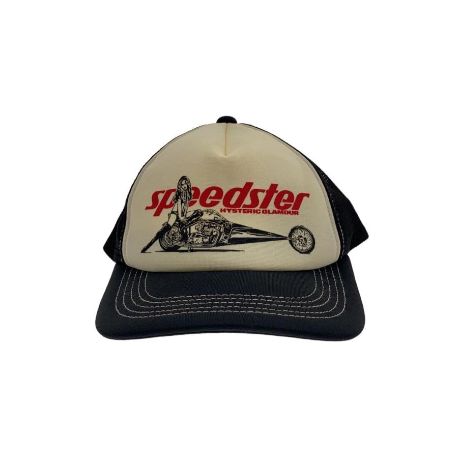 HYSTERIC GLAMOUR◇キャップ/FREE/ポリエステル/BLK/メンズ : セカンド