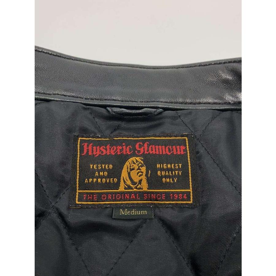 HYSTERIC GLAMOUR◇スタジャン/M/ウール/BLK/0134AB03 HYSTERIC 