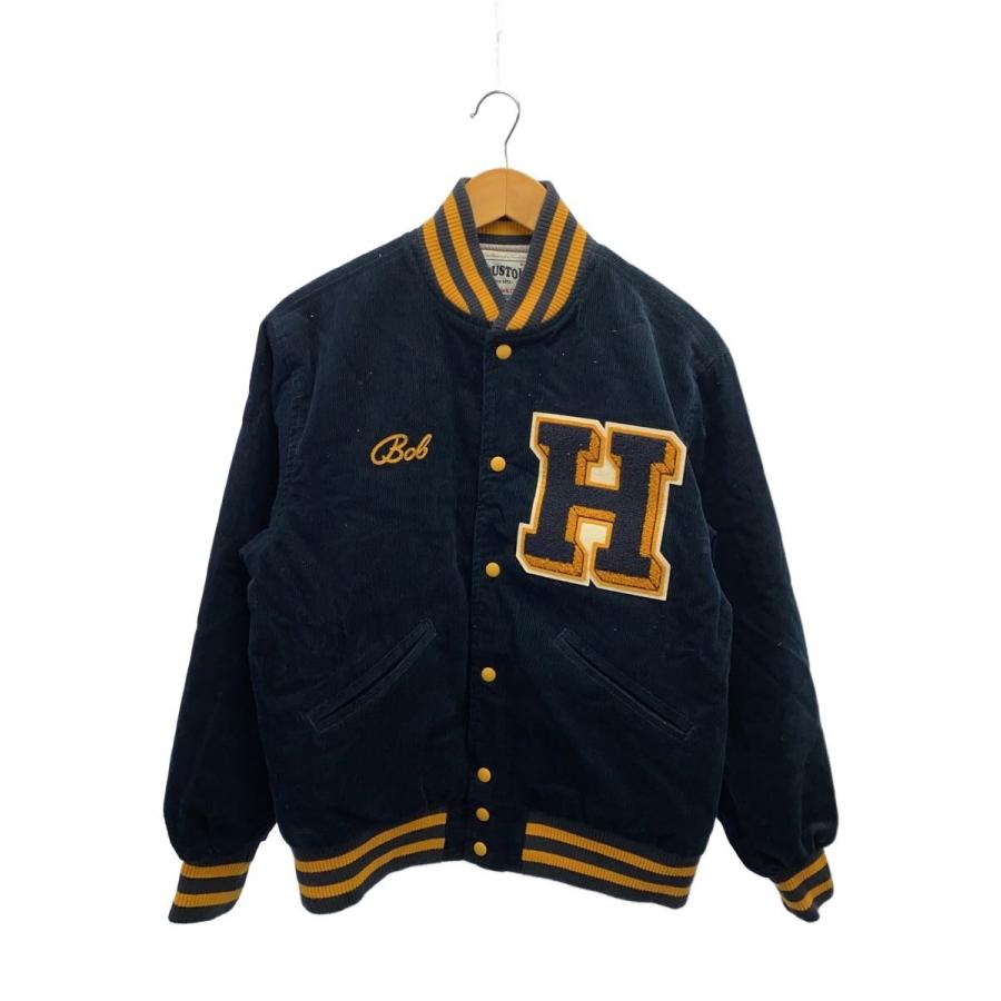 HOUSTON◇スタジャン/M/コットン/NVY/無地/51317 : セカンドストリート