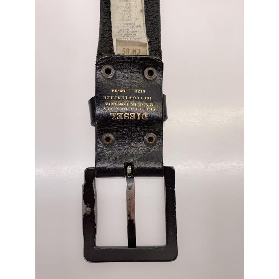 DIESEL◇ベルト/レザー/BLK/無地/メンズ : セカンドストリートYahoo!店