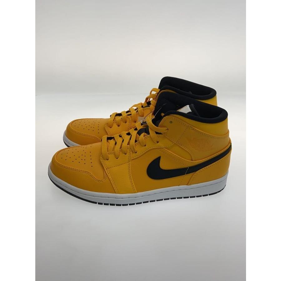 NIKE◇AIR JORDAN 1 MID/エアジョーダンミッド/イエロー/554724