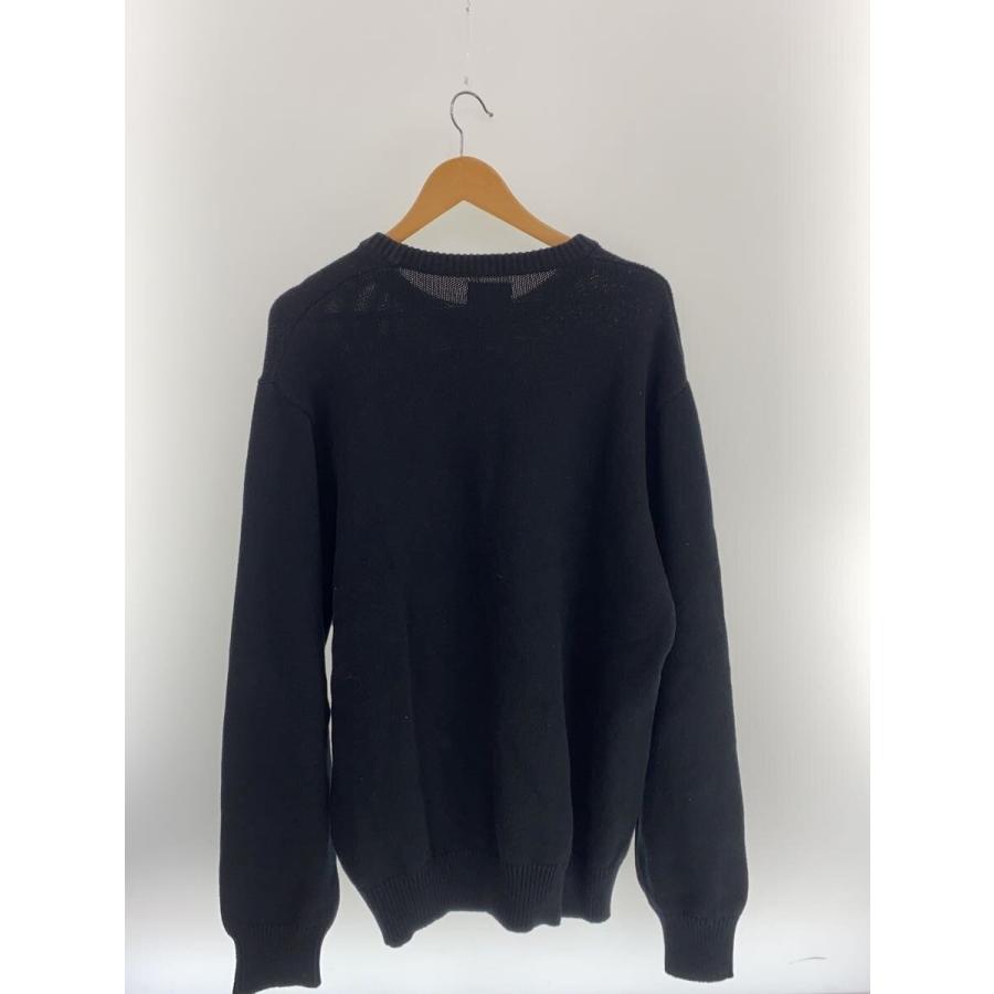 STUSSY◇ニット・セーター(厚手)/XL/コットン/ブラック/117073/CURLY S 